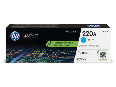 HP 220A Cyan Laser Toner Cartridge, 1800 pages, for HP LaserJet Pro 4302fdn For Cheap