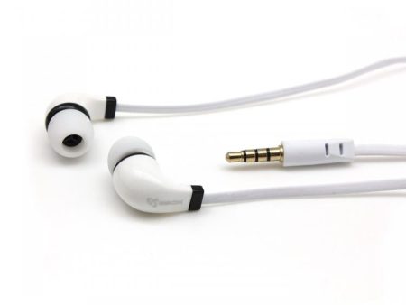 Sbox Stereo Earphones With Microphone EP-038 White on Sale