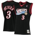 Allen Iverson Philadelphia 76ers Mitchell & Ness Black 2000-01 Hardwood Classics Swingman Jersey Discount