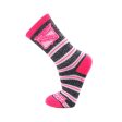 New York Rangers Melange Stripe Pink Socks Cheap