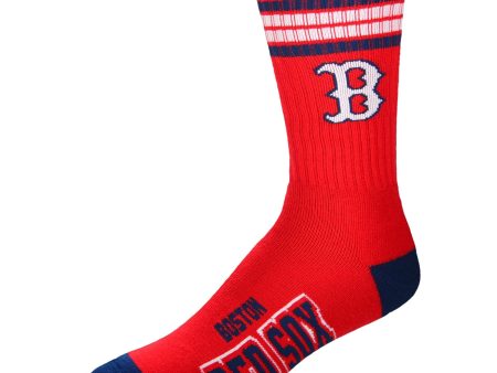 Boston Red Sox Men s 4 Stripe Deuce Socks Fashion