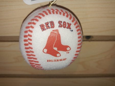 Boston Red Sox Plush Baseball Ornament Online now