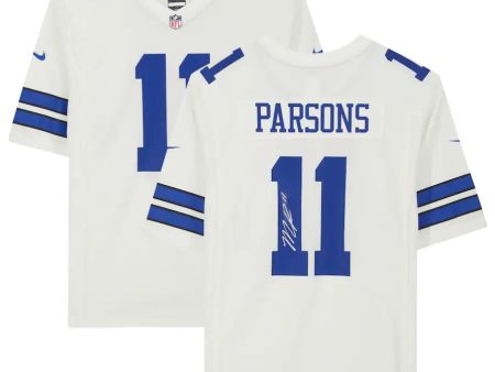 Micah Parsons Dallas Cowboys Autographed White Football Jersey For Sale