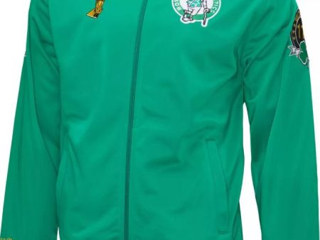 Boston Celtics Mitchell & Ness Green Champ City Track Jacket Sale