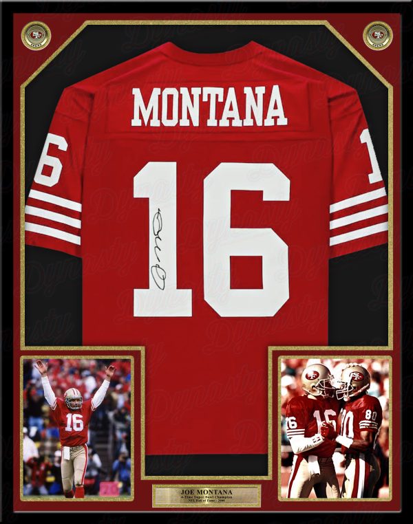 Joe Montana San Francisco 49ers Autographed Framed Football Jersey For Discount