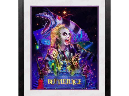 Michael Keaton Framed Autographed 16x20 Photo Collage  Beetlejuice  Online now