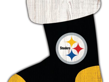 Pittsburgh Steelers Wooden Stocking Ornament Fashion