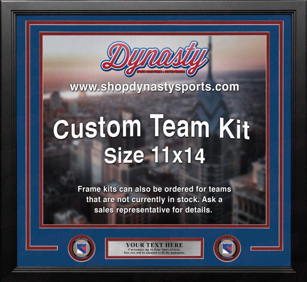 New York Rangers Custom NHL Hockey 11x14 Picture Frame Kit (Multiple Colors) Discount