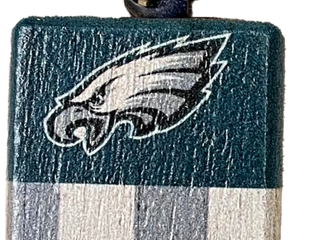 Philadelphia Eagles Rectangle Flag Keychain For Sale