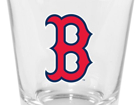 Boston Red Sox Clear Logo Shot Glass Cheap