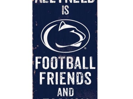 Penn State Nittany Lions Football, Friends, & Family Wood Sign Discount