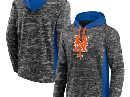 New York Mets Heathered Instant Replay Chiller Pullover Hoodie Fashion