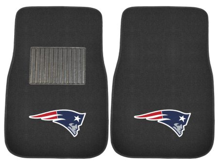 New England Patriots NFL Football 2 Piece Embroidered Car Mat Set For Cheap