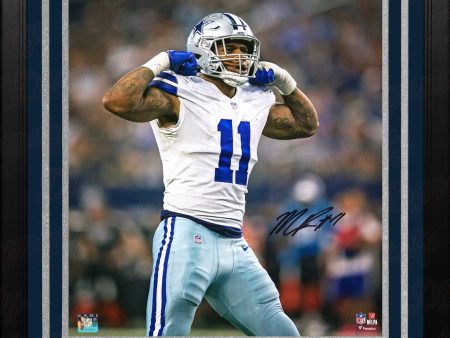 Micah Parsons Flexing Dallas Cowboys Autographed 16  x 20  Framed Football Photo Online now