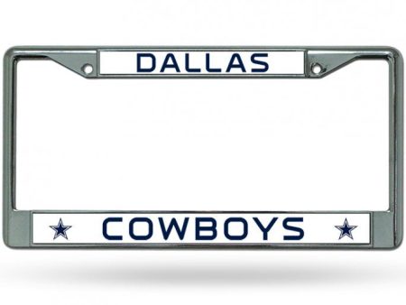 Dallas Cowboys Chrome License Plate Frame Online now