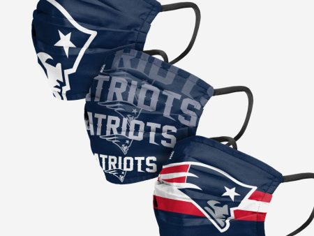 New England Patriots 3-Pack Match Day Face Mask Covers Online Sale