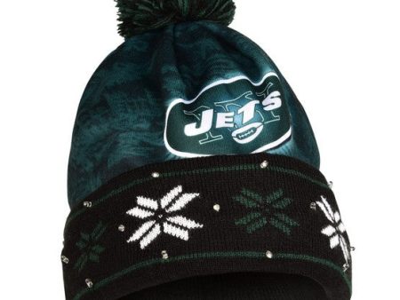 New York Jets Light Up Knit Beanie Hat For Cheap