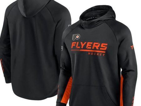 Philadelphia Flyers Authentic Pro Locker Room Raglan Hoodie Hot on Sale