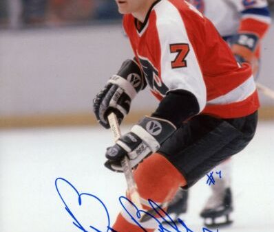 Bill Barber in Action Autographed Philadelphia Flyers 8  x 10  Hockey Photo on Sale