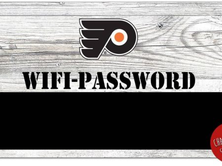 Philadelphia Flyers Wifi Password 6  x 12  Wood Sign Online Sale