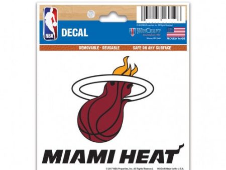 Miami Heat 3  x 4  Decal Supply