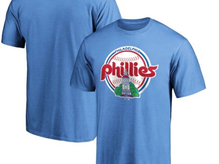 Philadelphia Phillies Cooperstown Collection Throwback Powder Blue T-Shirt For Sale