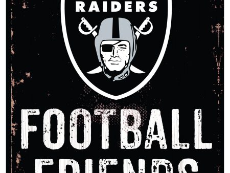 Las Vegas Raiders Football, Friends, & Family Wood Sign Online