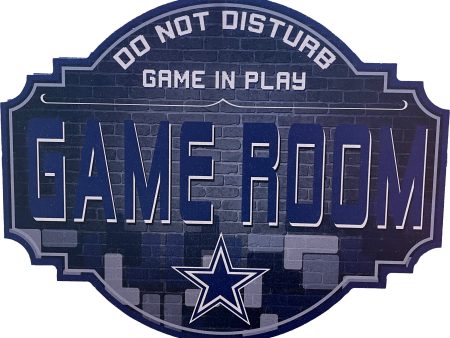 Dallas Cowboys 12  Game Room Wood Sign Supply