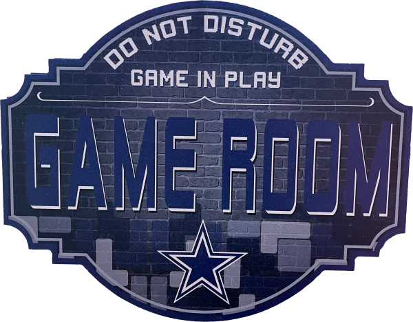 Dallas Cowboys 12  Game Room Wood Sign Supply