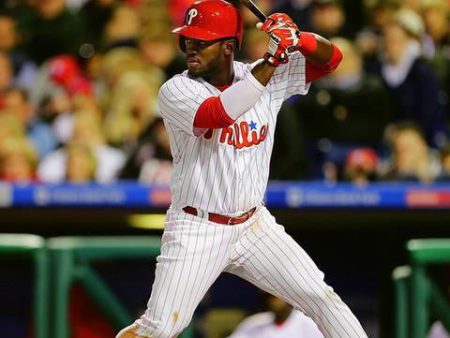 Odubel Herrera Philadelphia Phillies At-Bat MLB Baseball Photo Fashion