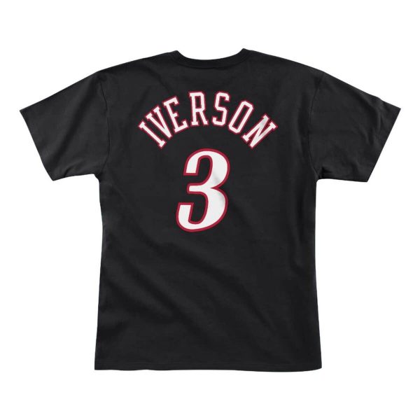 Allen Iverson Philadelphia 76ers Mitchell & Ness 1997 Name & Number T-Shirt Supply