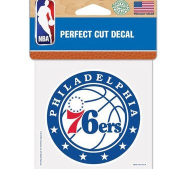 Philadelphia 76ers 4  x 4  Decal Online Hot Sale