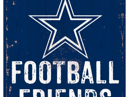 Dallas Cowboys Football, Friends, & Family Wood Sign For Discount