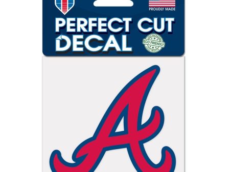 Atlanta Braves 4  x 4  Decal Online now