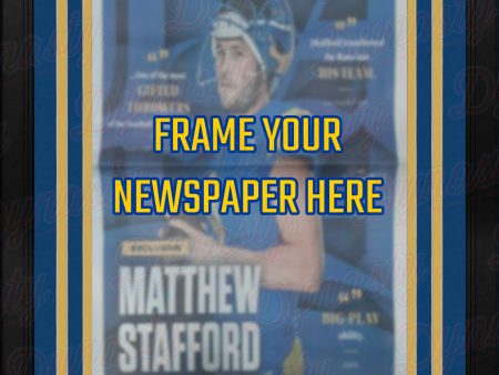 Los Angeles Rams Super Bowl LVI Championship Newspaper Frame Kit on Sale