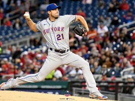 Max Scherzer in Action New York Mets 8  x 10  Baseball Photo Online Hot Sale