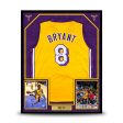 Kobe Bryant Los Angeles Lakers Autographed Framed Basketball Jersey Collage For Sale