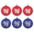 New York Giants Holiday 6 Piece Ornament Set For Cheap