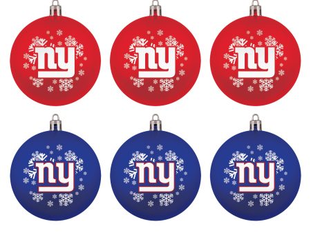 New York Giants Holiday 6 Piece Ornament Set For Cheap