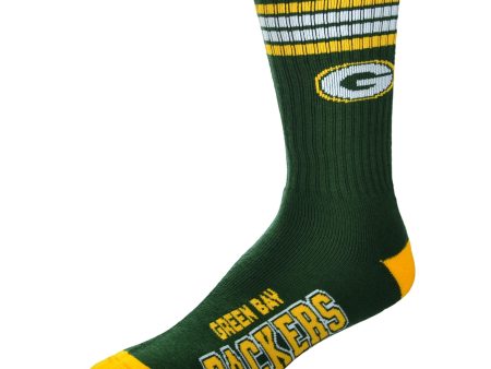 Green Bay Packers Men s 4 Stripe Deuce Socks Supply