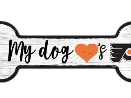 Philadelphia Flyers Hockey Dog Bone Wooden Sign Sale