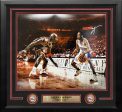 Allen Iverson v Michael Jordan Philadelphia 76ers Autographed Framed Photo - JSA Authenticated Online Sale