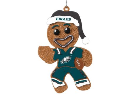 Philadelphia Eagles Gingerbread Man in Uniform Ornament Online