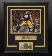 TJ Watt Celebration Pittsburgh Steelers 8  x 10  Framed Football Photo with Engraved Autograph Hot on Sale