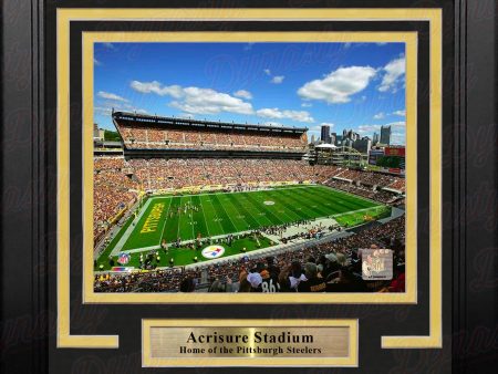 Pittsburgh Steelers Acrisure Stadium 8  x 10  Framed Football Stadium Photo Fashion