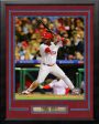 Odubel Herrera Philadelphia Phillies At-Bat MLB Baseball Framed and Matted Photo Sale