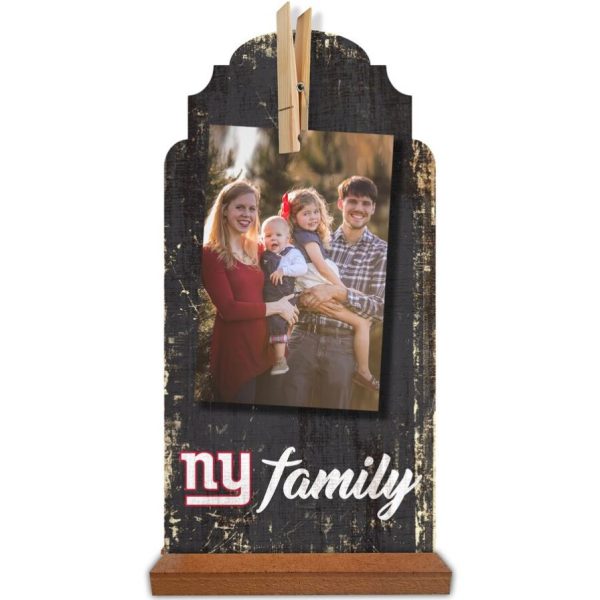 New York Giants 6   x 12   Family Clothespin Sign Online Hot Sale