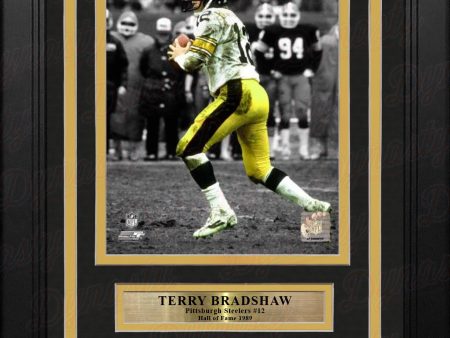 Terry Bradshaw Pittsburgh Steelers 8  x 10  Spotlight Football Photo with Engraved Autograph Online now