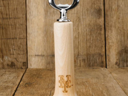 New York Mets Wood Bat Bottle Opener Fashion