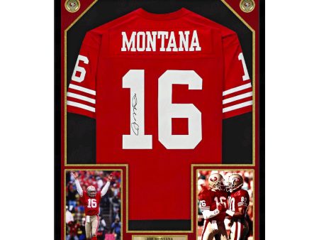 Joe Montana San Francisco 49ers Autographed Framed Football Jersey For Discount